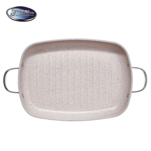 GRANIZADO ALU. SARTÉN GRILL PARA SALTEAR SIN TAPA 35X25CM