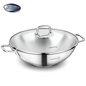 SARTEN PERLA DE ACERO INOXIDABLE 28X8 CM