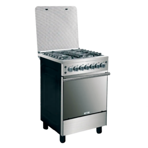 COCINA A GAS 24“ TAPA DE VIDRIO COLOR GRIS DE 4 QUEMADORES